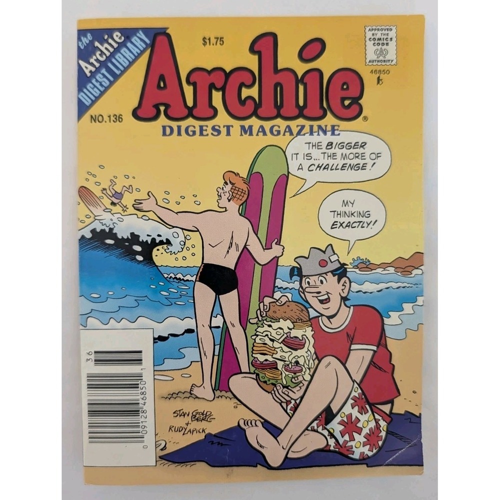 Archie Digest Magazine #136 Sept 1995 Stan Goldberg Rudy‎ LapickCover Art